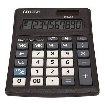 Калькулятор Citizen CMB-1001BK черный 10 разряд, 103x138x24, Correct пласт корп, пласт кн 2876523 фото