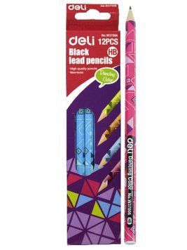 Карандаш графитовый Deli Dancing Color шестигранный, средней твердости 3500968 фото