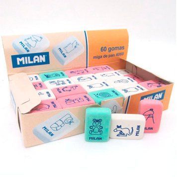 Ластик Milan прямоугольной формы из каучука 3500310 фото