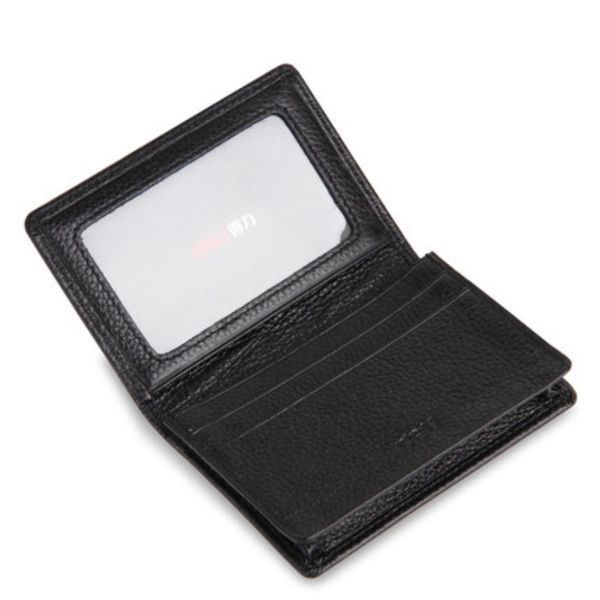 Візитниця Deli 7625 чорний, Card Holder, з відділеннями, 105*78*18 мм, кожзам 2864041 фото