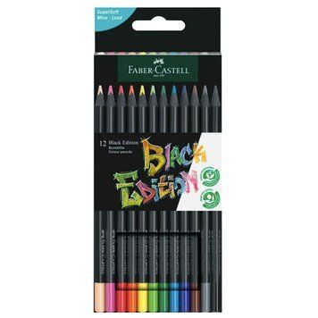 Цветные карандаши Faber_Castell Black Edition 12 цветов 3501086 фото
