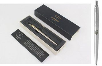 Ручка кулькова Parker Jotter Ukraine сталева Тризуб, синя 3501771 фото