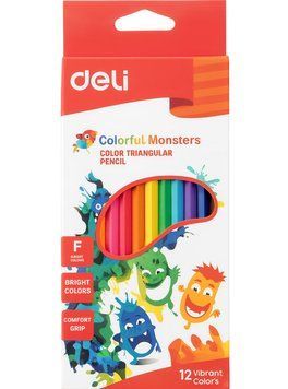 Кольорові олівці Deli Color Emotion, 12 кольорів 3501034 фото