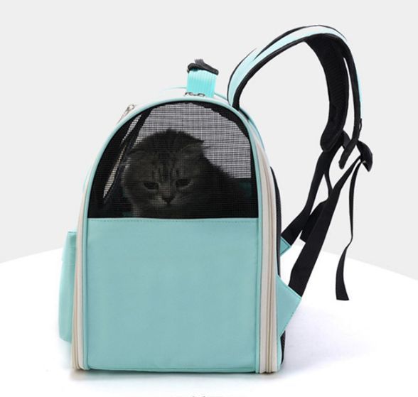 Рюкзак переноска для собак и кошек до 7,5кг Hello Cat цвет серый 3735126 фото