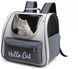 Рюкзак переноска для собак и кошек до 7,5кг Hello Cat цвет серый 3735126 фото 1