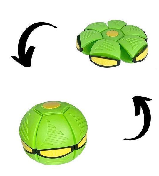 Складаний м'яч трансформер з підсвіткою, Літаюча тарілка Ball Disc 1215257 фото