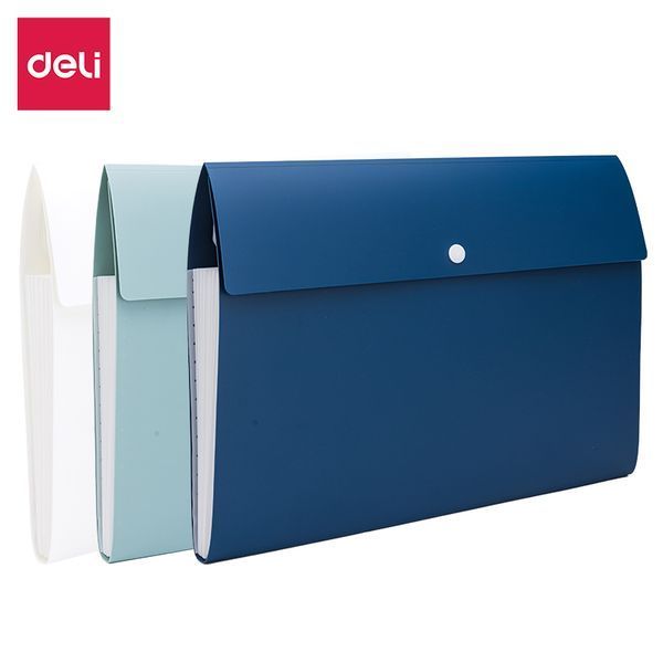 Папка-портфель Deli 8 отделений А4 Linfini на кнопке 3501329 фото