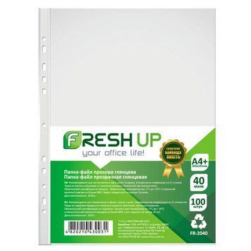 Файли Fresh Up формат A4+ 40мкм глянцеві 100 штук 3502142 фото