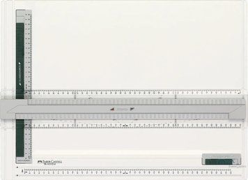 Дошка для креслення Faber_Castell формату А3 з рейшиною 3500138 фото
