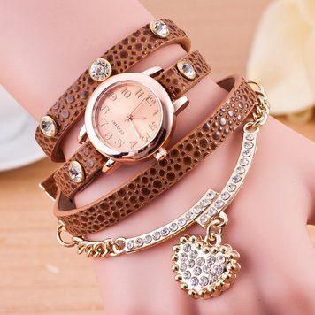 Годинник-браслет довгі, наматывающиеся на руку Шоколад 089-9 3378794 фото