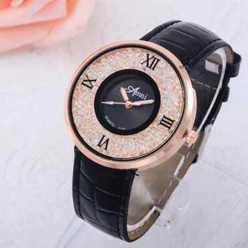 Часы женские Amni Star черные 090-2 3378245 фото