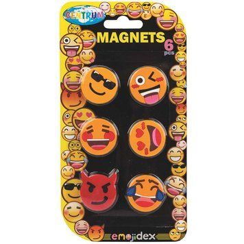 Магниты Centrum Emojidex 28 мм, 6 штук 3500134 фото