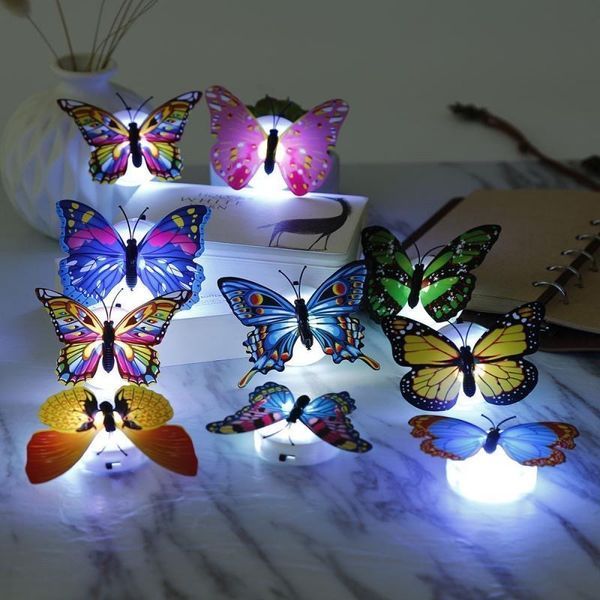 Метелик з LED підсвічуванням для декору (1 штука) 3735025 фото
