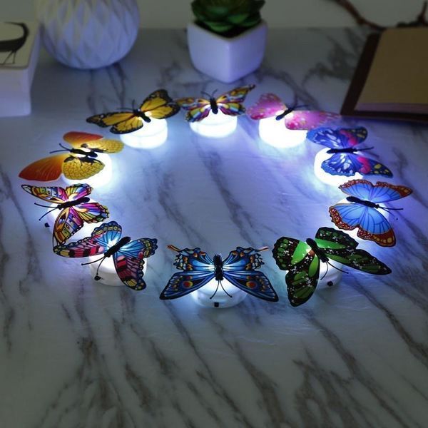 Метелик з LED підсвічуванням для декору (1 штука) 3735025 фото