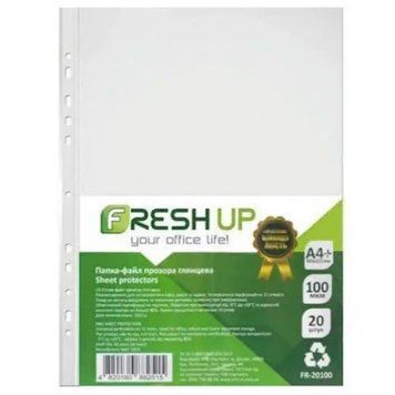 Файли Fresh Up формату А4+ 100мкм глянцеві 20 штук 3502144 фото