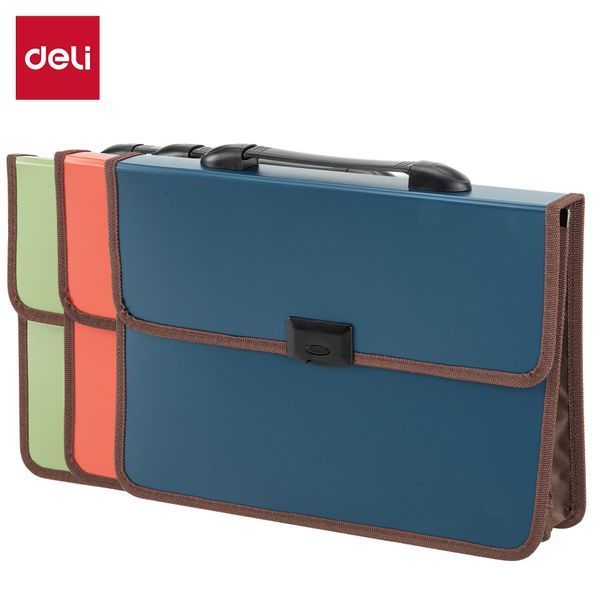 Портфель Deli, 2 отделения A4 Magic Cube Line на замке 3501313 фото