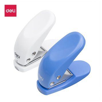 Діркопробивач Deli 0111 мікс 10 аркушів, пластик, 1 отвір з лінійкою 2860011 фото