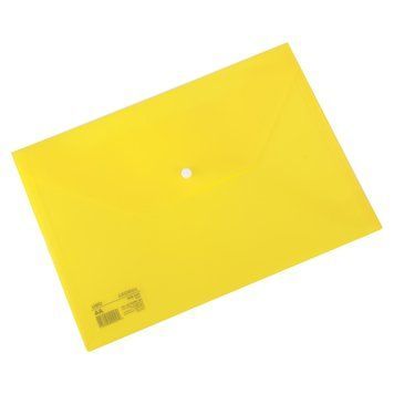 Папка на кнопці Deli EF10462 жовтий А4 напівпрозора Aurora (0,12 mm) 2878245 фото