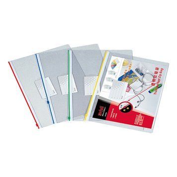 Папка на блискавці Deli E5524 прозора А5 з візиткою PVC 0,18 мм 2878247 фото
