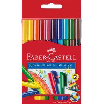 Фломастери Faber_Castell Connector, 10 кольорів 3502188 фото