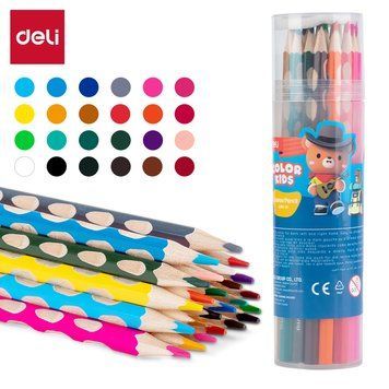 Цветные карандаши Deli Color Kids, 24 цвета 3501094 фото
