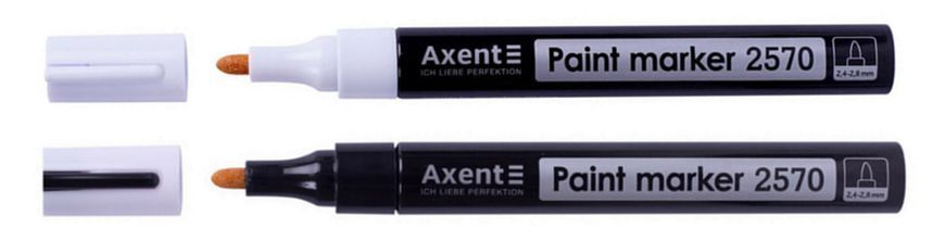 Перманентний маркер-фарба Axent Paint, клиновидний наконечник 2,4-2,8 мм 3500785 фото