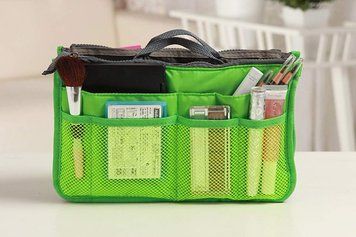 Органайзер для сумочки Bag-in-Bag (синій/зелений), Органайзер для сумки, Багатофункціональний органайзер-сумка 3378370 фото