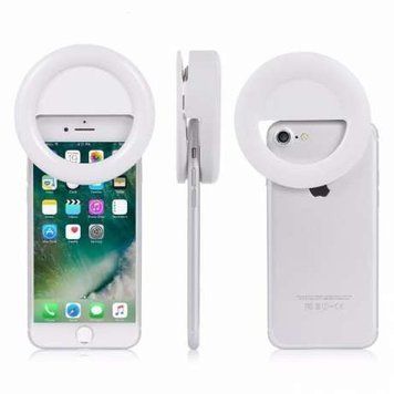 Светодиодное кольцо для селфи Selfie ring RK-14 белое 3378332 фото