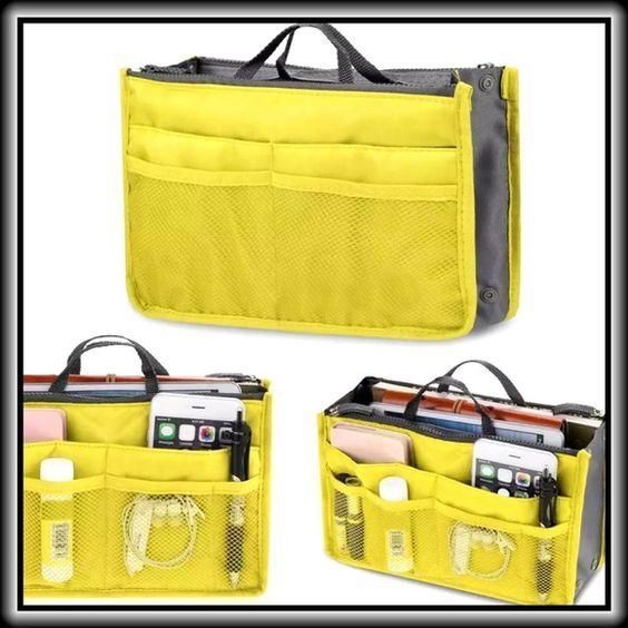 Органайзер для сумочки Bag-in-Bag (синій/зелений), Органайзер для сумки, Багатофункціональний органайзер-сумка 3378370 фото