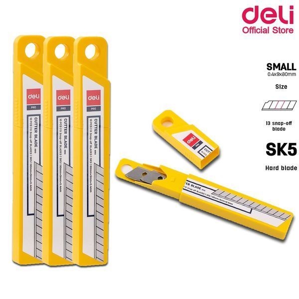 Леза для канцелярського ножа Deli 2012, 9 мм 2859970 фото