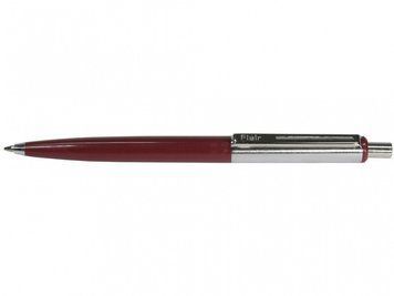 Ручка шариковая Flair 544C=645 синий РШ металлическая Half Metal Chrom(под Parker)красная под накатку 2827995 фото