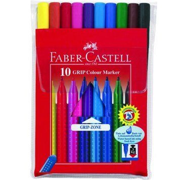 Фломастери Faber_Castell Grip &mdash; 10 кольорів 3502151 фото