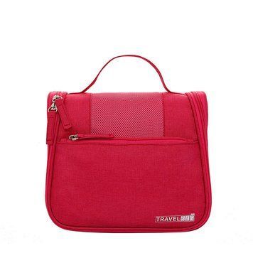 Дорожній підвісний органайзер для косметики Travel Bag &laquo;Марсель&raquo;, тканина Оксфорд, 22&times;12&times;20 см, рожевий 1420091 фото