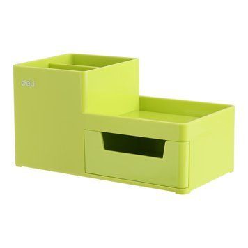 Підставка для ручок Deli EZ25150 зелена 4 отд пластик 175 * 90 * 92mm 2878255 фото