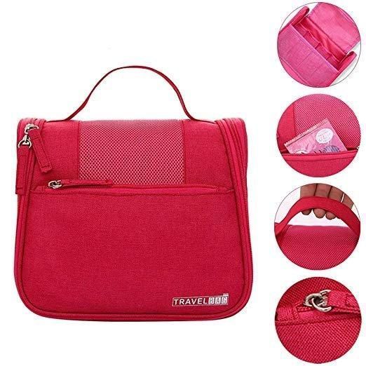 Дорожный подвесной органайзер для косметики Travel Bag &laquo;Марсель&raquo;, ткань Оксфорд, 22&times;12&times;20 см, розовый 1420091 фото
