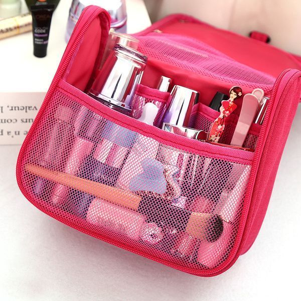 Дорожный подвесной органайзер для косметики Travel Bag &laquo;Марсель&raquo;, ткань Оксфорд, 22&times;12&times;20 см, розовый 1420091 фото