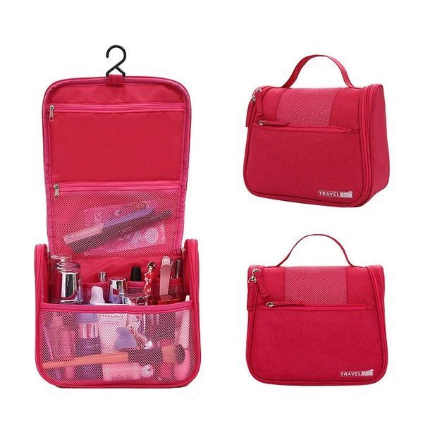 Дорожный подвесной органайзер для косметики Travel Bag &laquo;Марсель&raquo;, ткань Оксфорд, 22&times;12&times;20 см, розовый 1420091 фото
