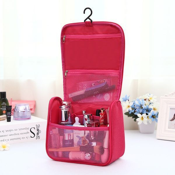 Дорожный подвесной органайзер для косметики Travel Bag &laquo;Марсель&raquo;, ткань Оксфорд, 22&times;12&times;20 см, розовый 1420091 фото