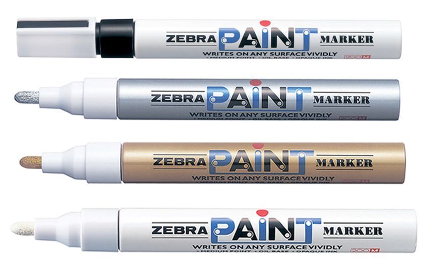 Перманентний маркер Zebra Paint кульовий 3,0 мм 3500787 фото