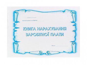 Книга нарахування заробітної плати А4, 48 аркушів, папір офсетний 2836884 фото