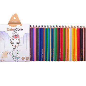Цветные карандаши Marco Color Core 36 цветов, 1 графитный карандаш 3501103 фото