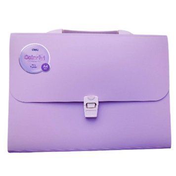Портфель Deli с 7 отделениями формата A4 на замке, пастельных тонов 3501317 фото
