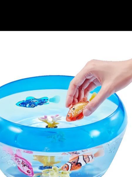 Інтерактивна рибка Немо помаранчева Robofish з підсвічуванням, РобоРибка (1шт/упаковка), Іграшка для ванної Рибка 3377721 фото
