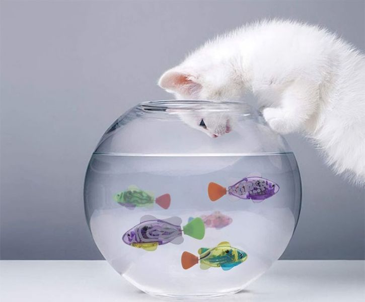 Інтерактивна рибка Немо помаранчева Robofish з підсвічуванням, РобоРибка (1шт/упаковка), Іграшка для ванної Рибка 3377721 фото