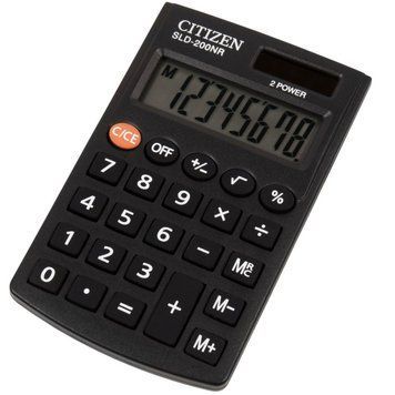 Карманный калькулятор Citizen SLD-200NR, 8 разрядов, 61 х 975 х 12 мм 3500464 фото