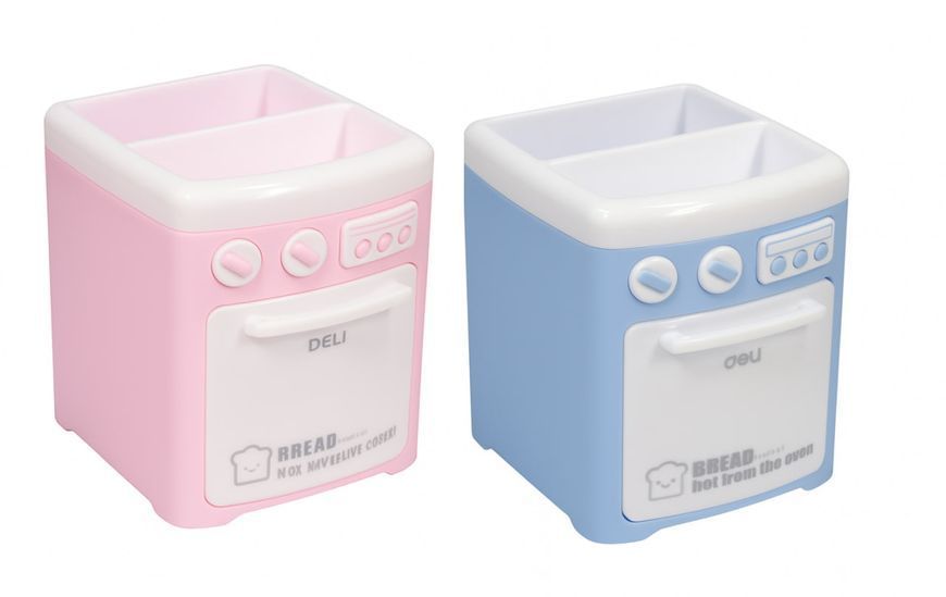 Подставка для ручек Deli Пічка пластиковая, 1 отделение 3500837 фото