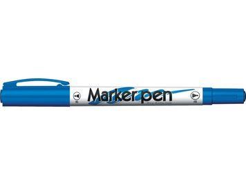 Перманентний маркер Deli двосторонній 2,0 мм/0,5 мм 3500770 фото