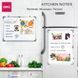 Доска магнитно-маркерная Deli 600, 60*90 см, алюминиевая рама, пластик углы, Стандарт, верхнее крепление 2883488 фото 2